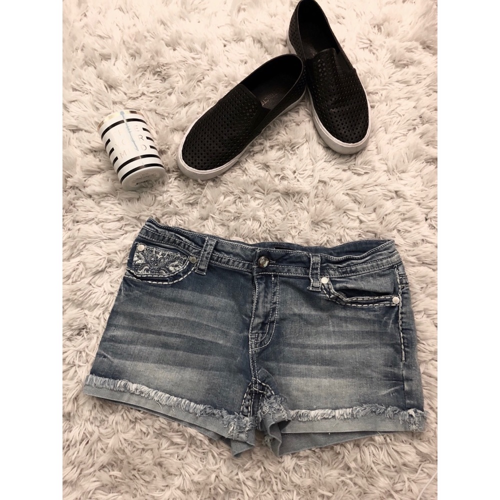 Denim Shorts (shoes not included)